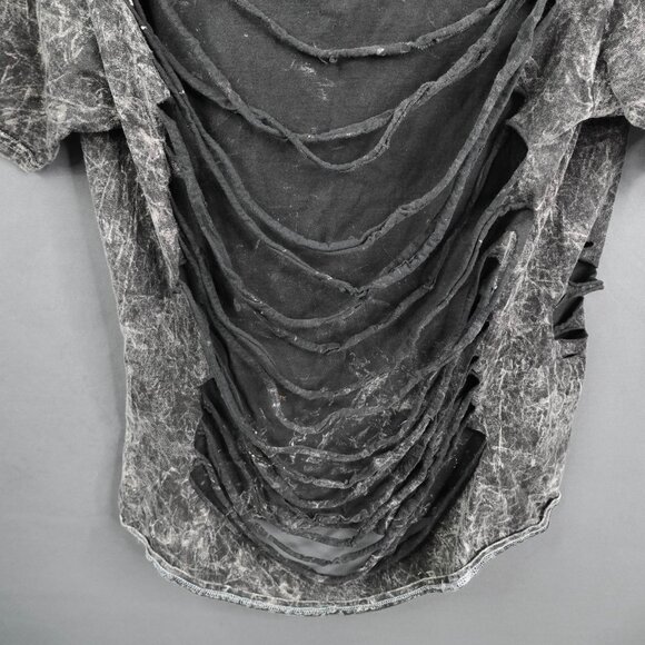 Motorhead Mens Destroyed T Shirt Large Edgy Indie Rock Grunge Ace of Spades - Picture 5 of 11